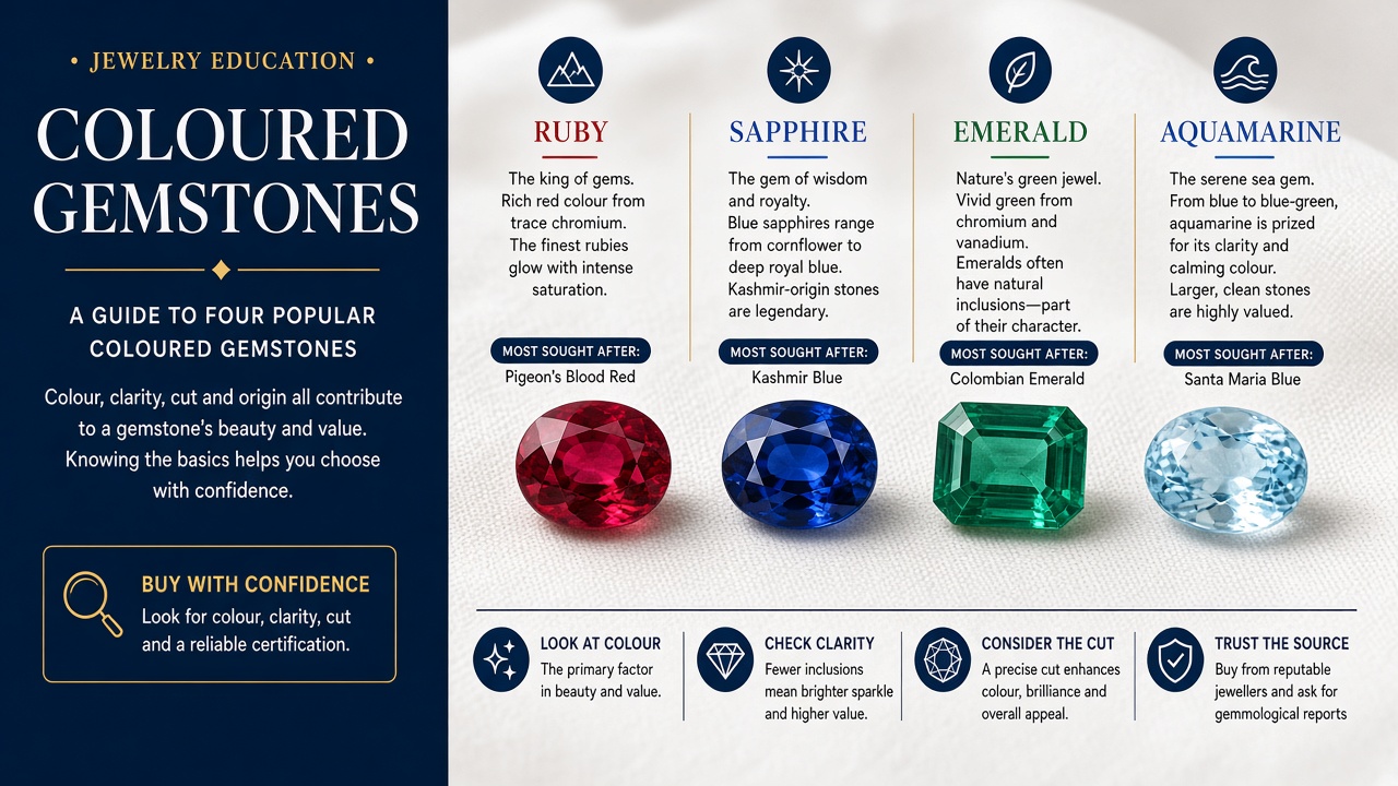 Coloured gemstones where treatment disclosure matters